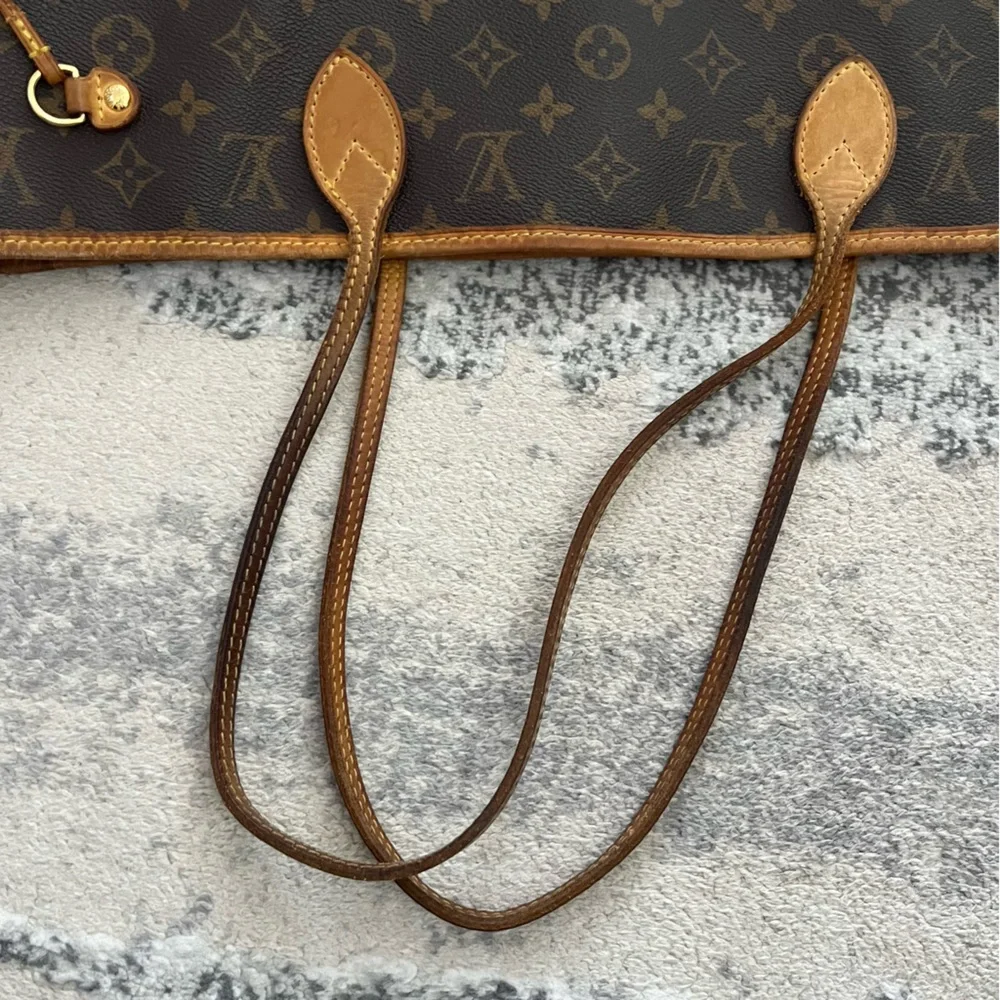 Louis Vuitton monogram coated canvas MM classic neverfull tote